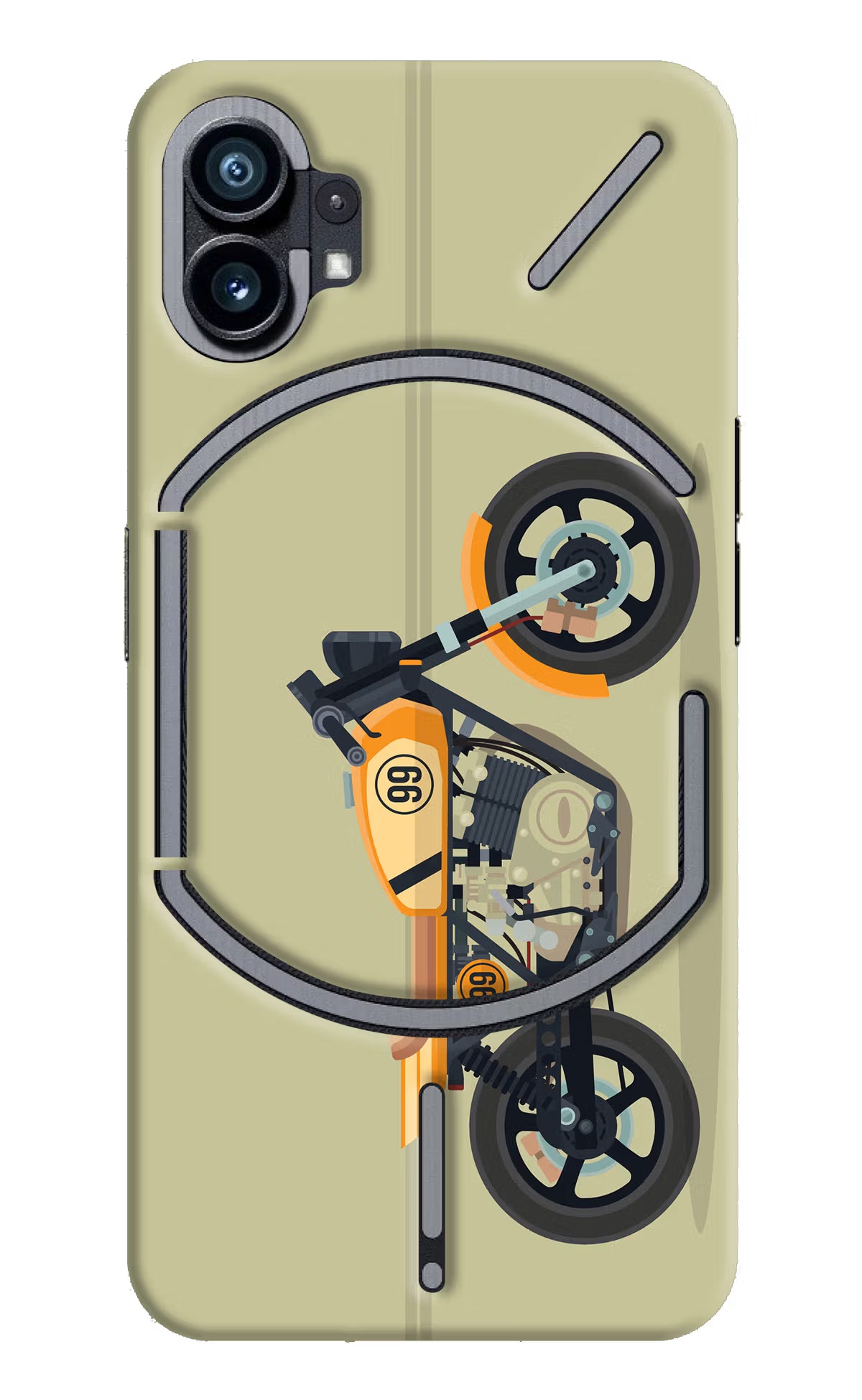Vertical Speedster Nothing Phone 1 Hard Case Back Cover by Casekaro