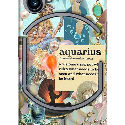 Aquarius Zodiac Nothing Phone 1 Hard Case Back Cover by Casekaro