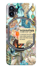 Aquarius Zodiac Nothing Phone 1 Hard Case Back Cover by Casekaro