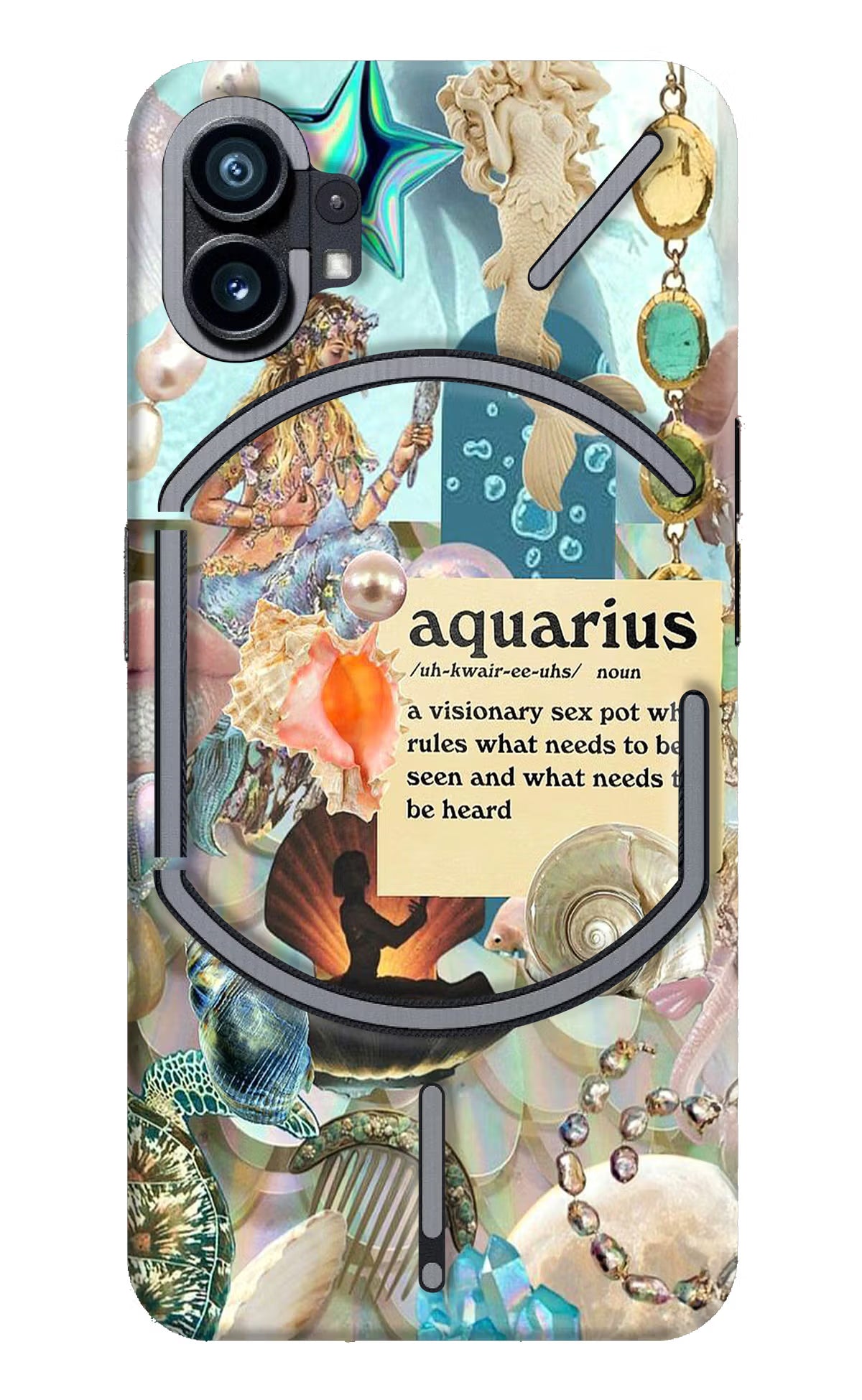 Aquarius Zodiac Nothing Phone 1 Hard Case Back Cover by Casekaro