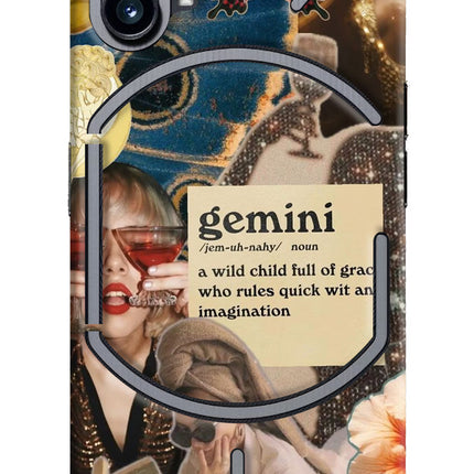 Gemini Zodiac Nothing Phone 1 Hard Case Back Cover by Casekaro