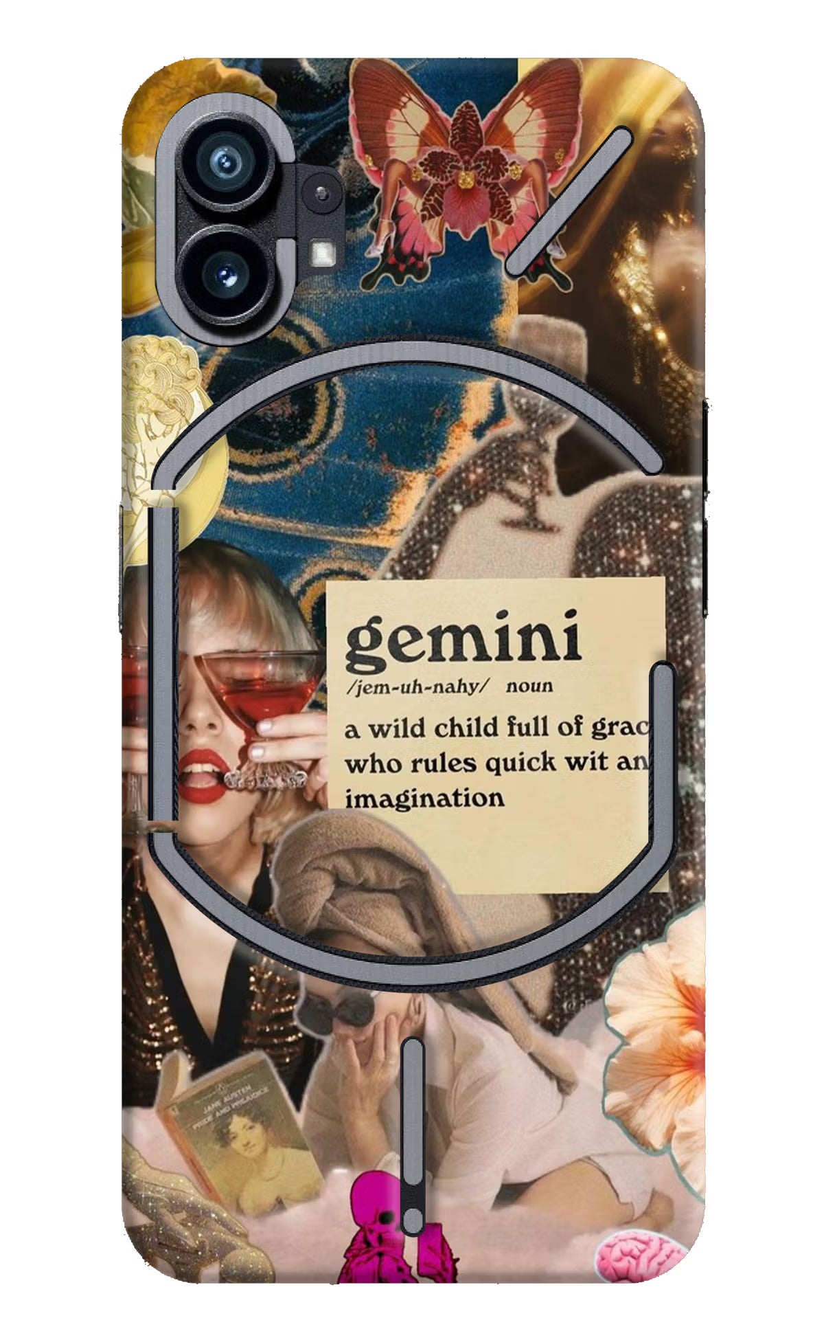 Gemini Zodiac Nothing Phone 1 Hard Case Back Cover by Casekaro