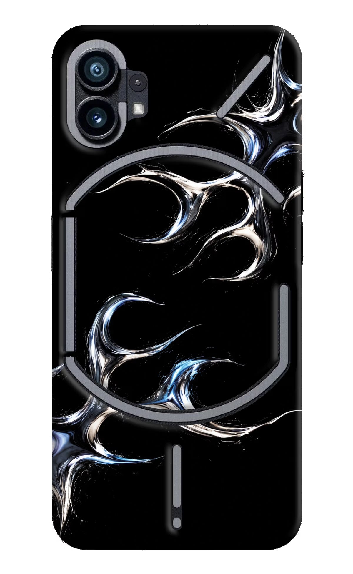 Chrome Tribal Nothing Phone 1 Hard Case Back Cover by Casekaro