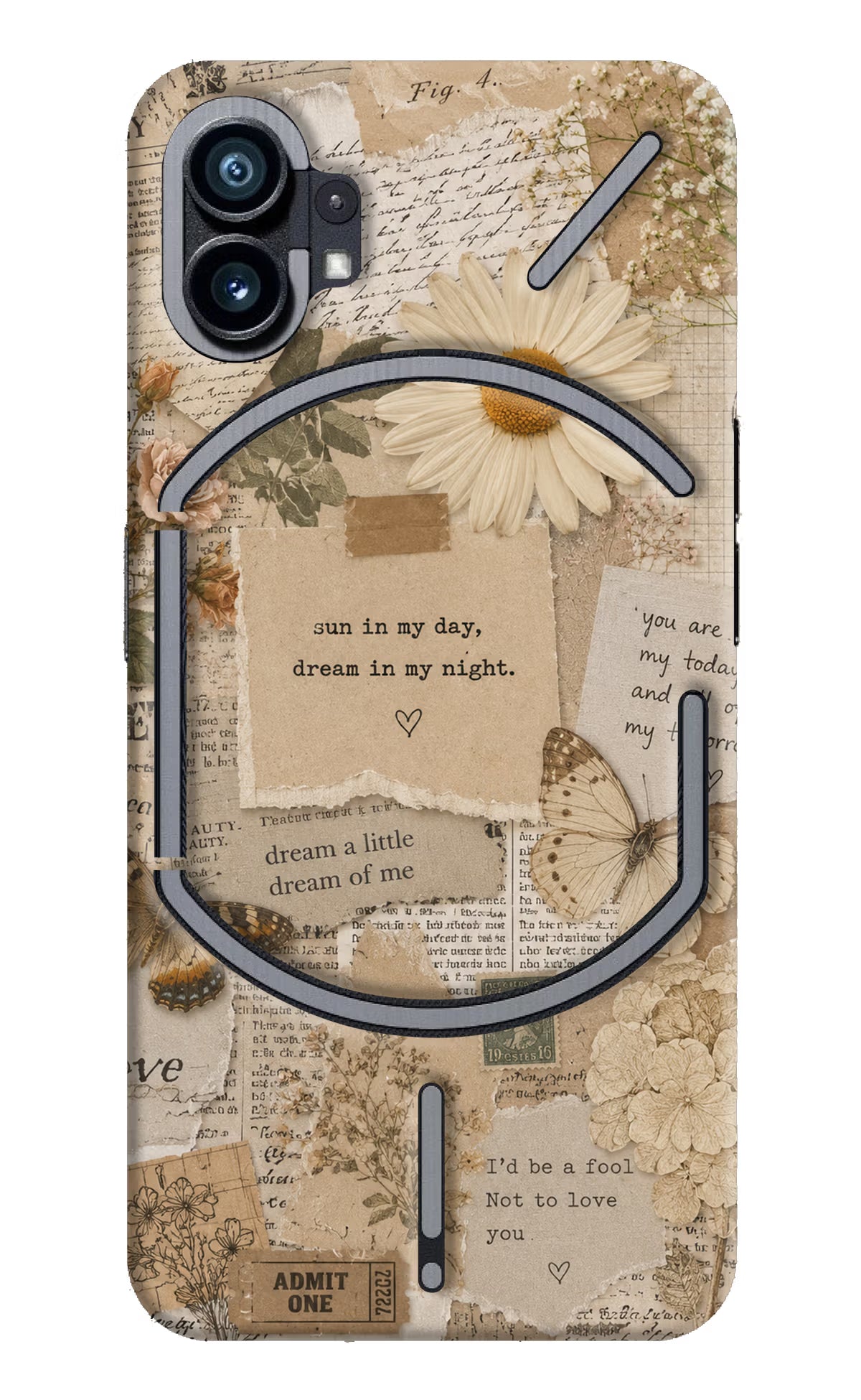 Vintage case Nothing Phone 1 Back Cover