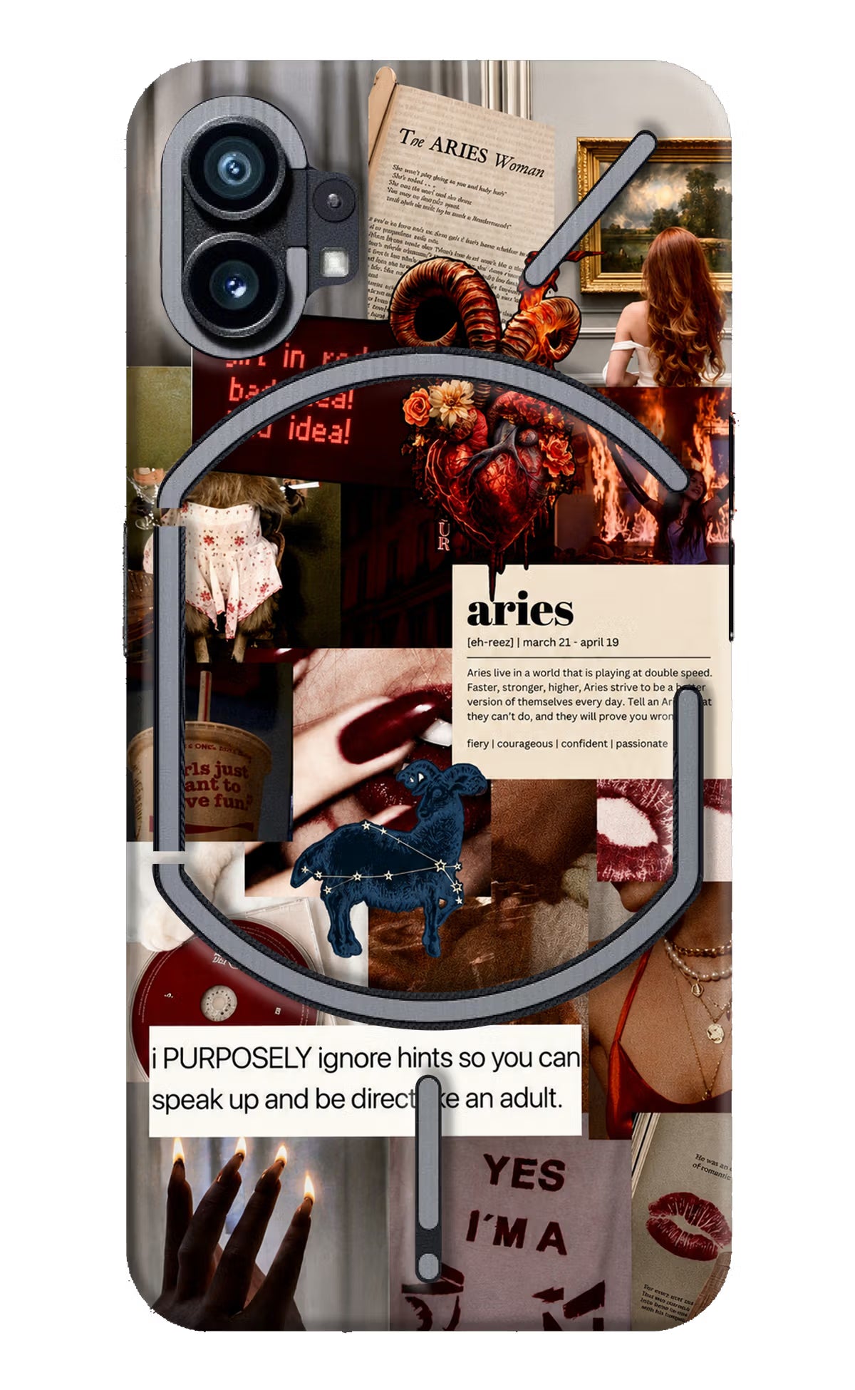 Zodiac Aries Nothing Phone 1 Back Cover