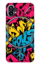 Graffiti Vibe Nothing Phone 1 Hard Case Back Cover by Casekaro