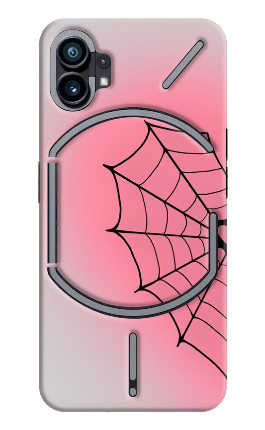 Pink Web Nothing Phone 1 Hard Case Back Cover by Casekaro