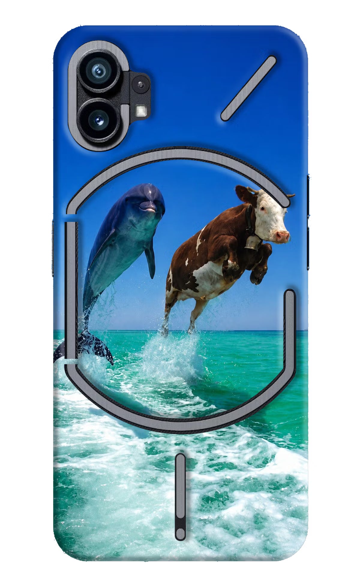 Dolphin vs Cow Nothing Phone 1 Back Cover