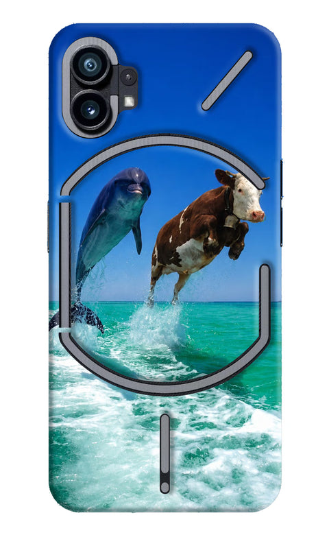Dolphin vs Cow Nothing Phone 1 Back Cover