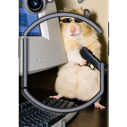 Hacker Hamster Nothing Phone 1 Hard Case Back Cover by Casekaro