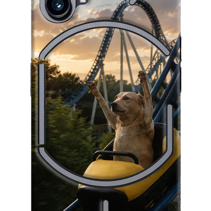 Rollercoaster Dog Nothing Phone 1 Hard Case Back Cover by Casekaro