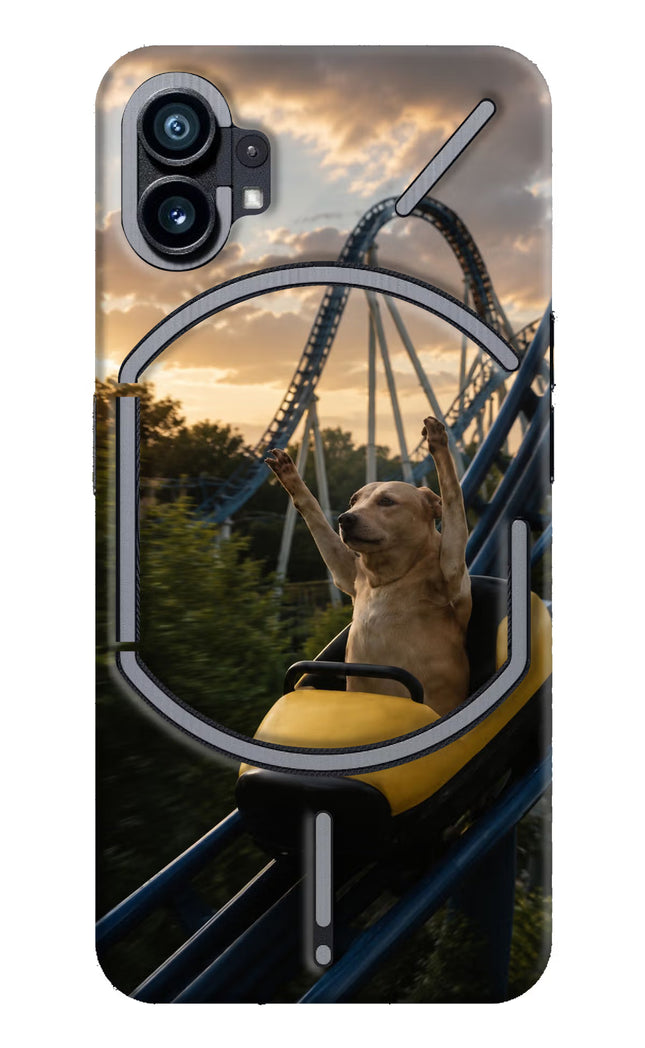 Rollercoaster Dog Nothing Phone 1 Hard Case Back Cover by Casekaro