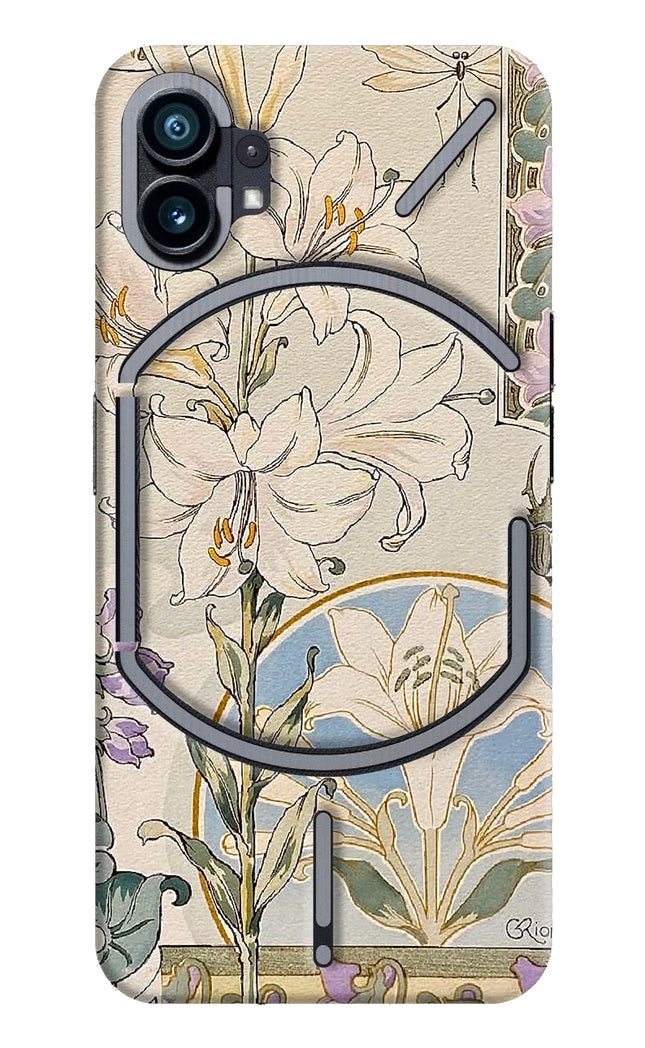 White Lily Nothing Phone 1 Hard Case Back Cover by Casekaro