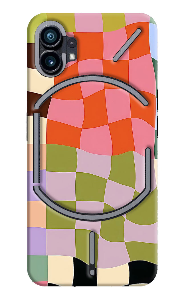 Wavy Grid Nothing Phone 1 Hard Case Back Cover by Casekaro