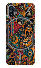 Folk Print Nothing Phone 1 Hard Case Back Cover by Casekaro
