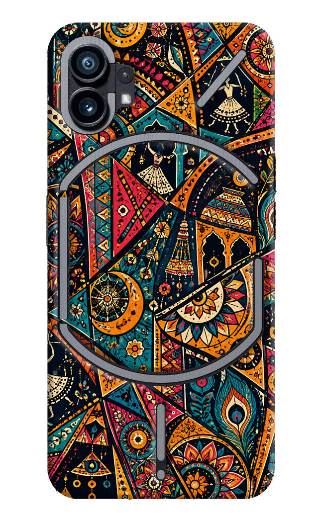 Folk Print Nothing Phone 1 Hard Case Back Cover by Casekaro