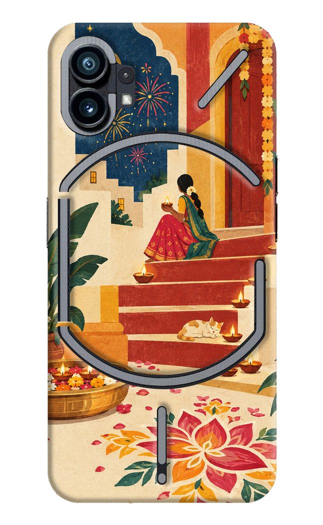 Diwali Rangoli Nothing Phone 1 Hard Case Back Cover by Casekaro