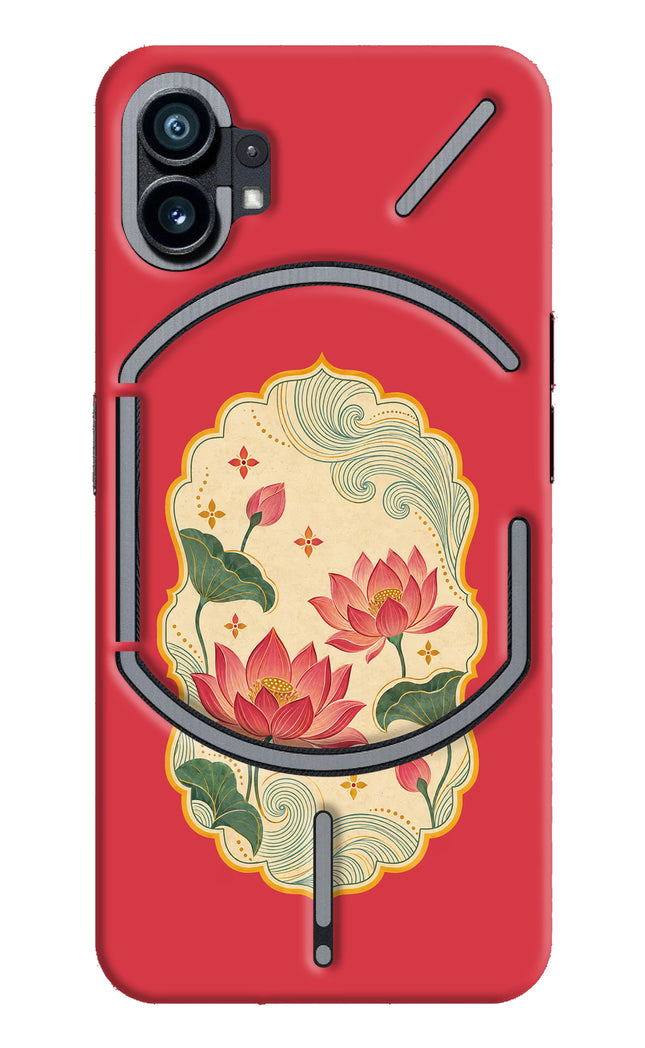 Pink Lotus Nothing Phone 1 Hard Case Back Cover by Casekaro