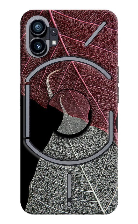 Leaf Pattern Nothing Phone 1 Pop Case by Casekaro