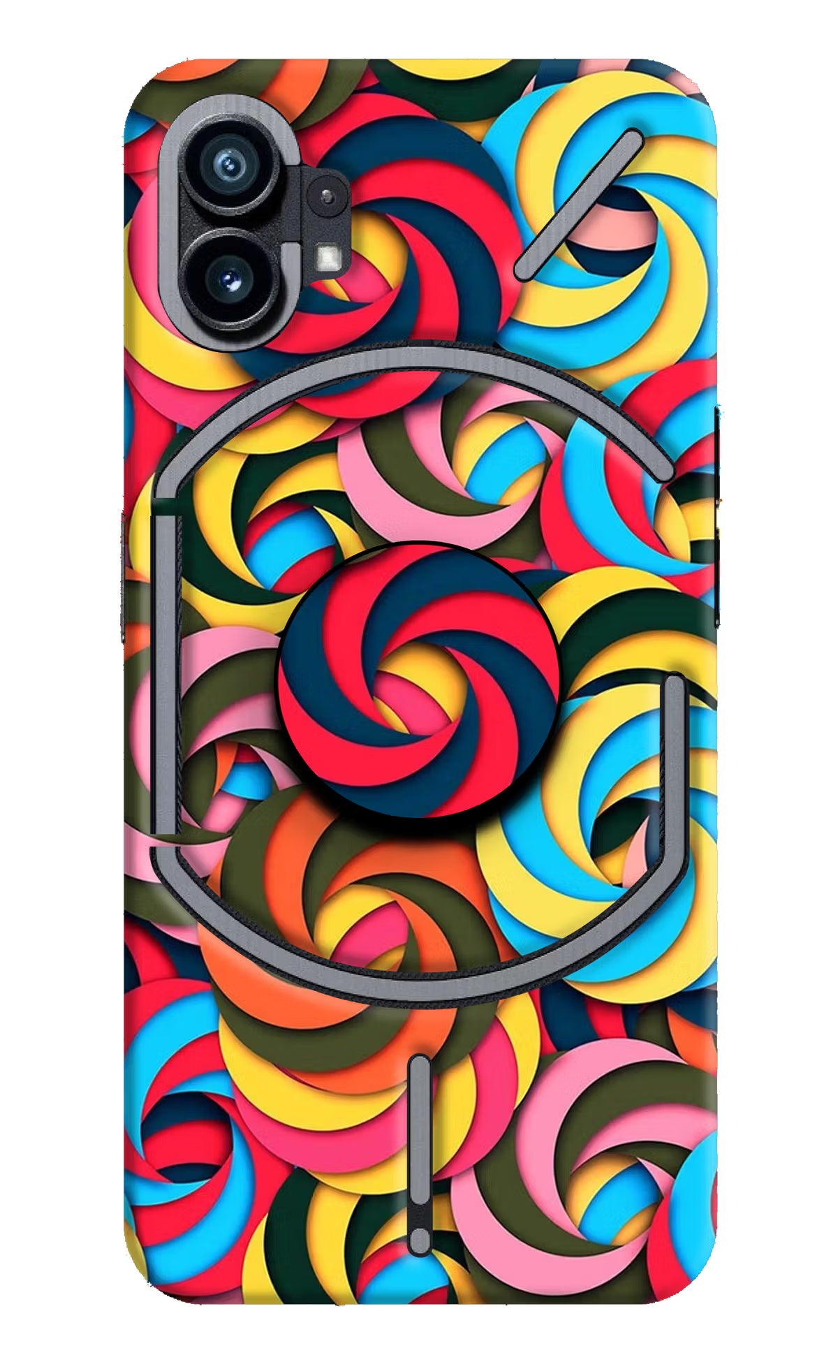 Spiral Pattern Nothing Phone 1 Pop Case by Casekaro