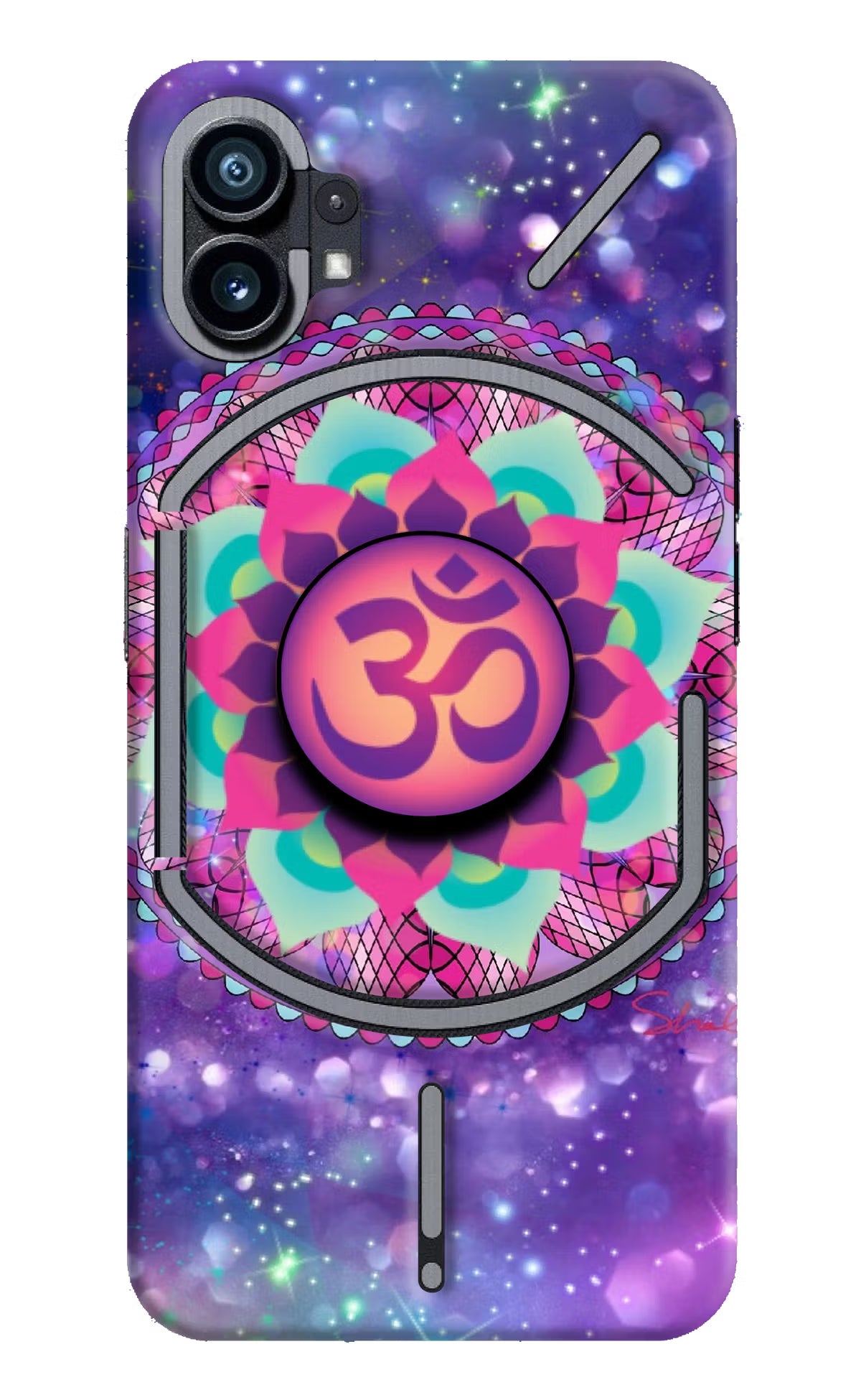 Om Purple Nothing Phone 1 Pop Case by Casekaro