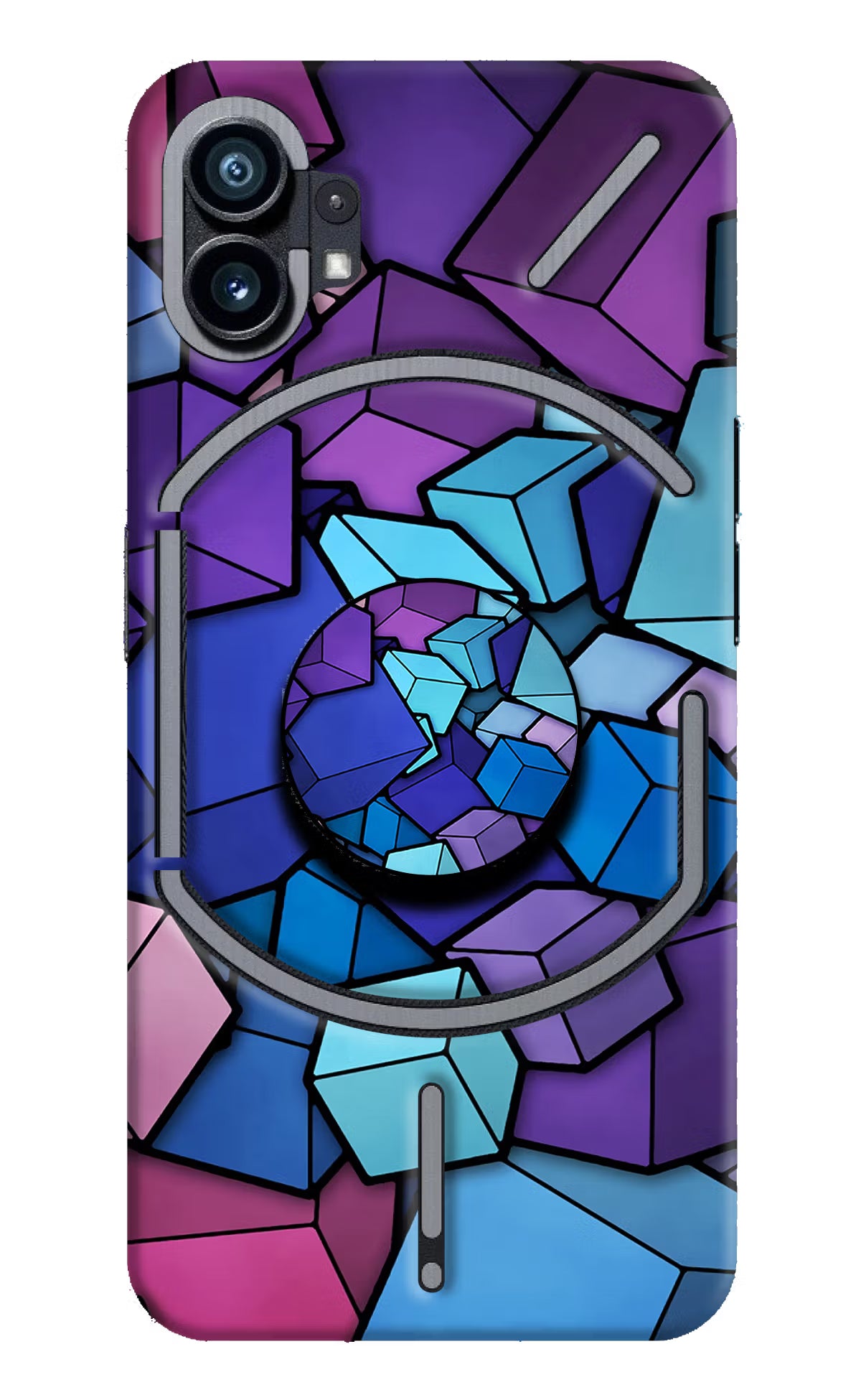 Cubic Abstract Nothing Phone 1 Pop Case by Casekaro