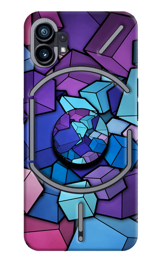 Cubic Abstract Nothing Phone 1 Pop Case by Casekaro