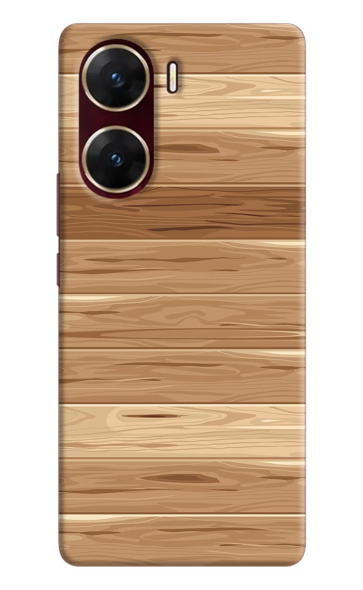 Wooden Vector Vivo V29E Hard Case Back Cover by Casekaro