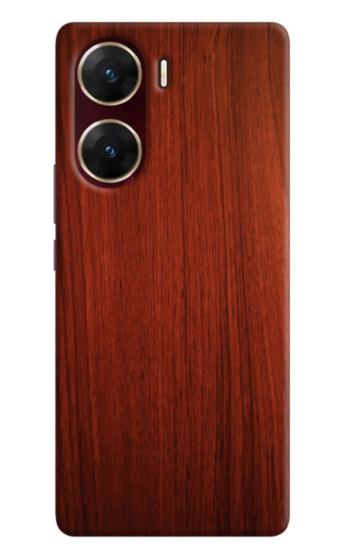 Wooden Plain Pattern Vivo V29E Hard Case Back Cover by Casekaro