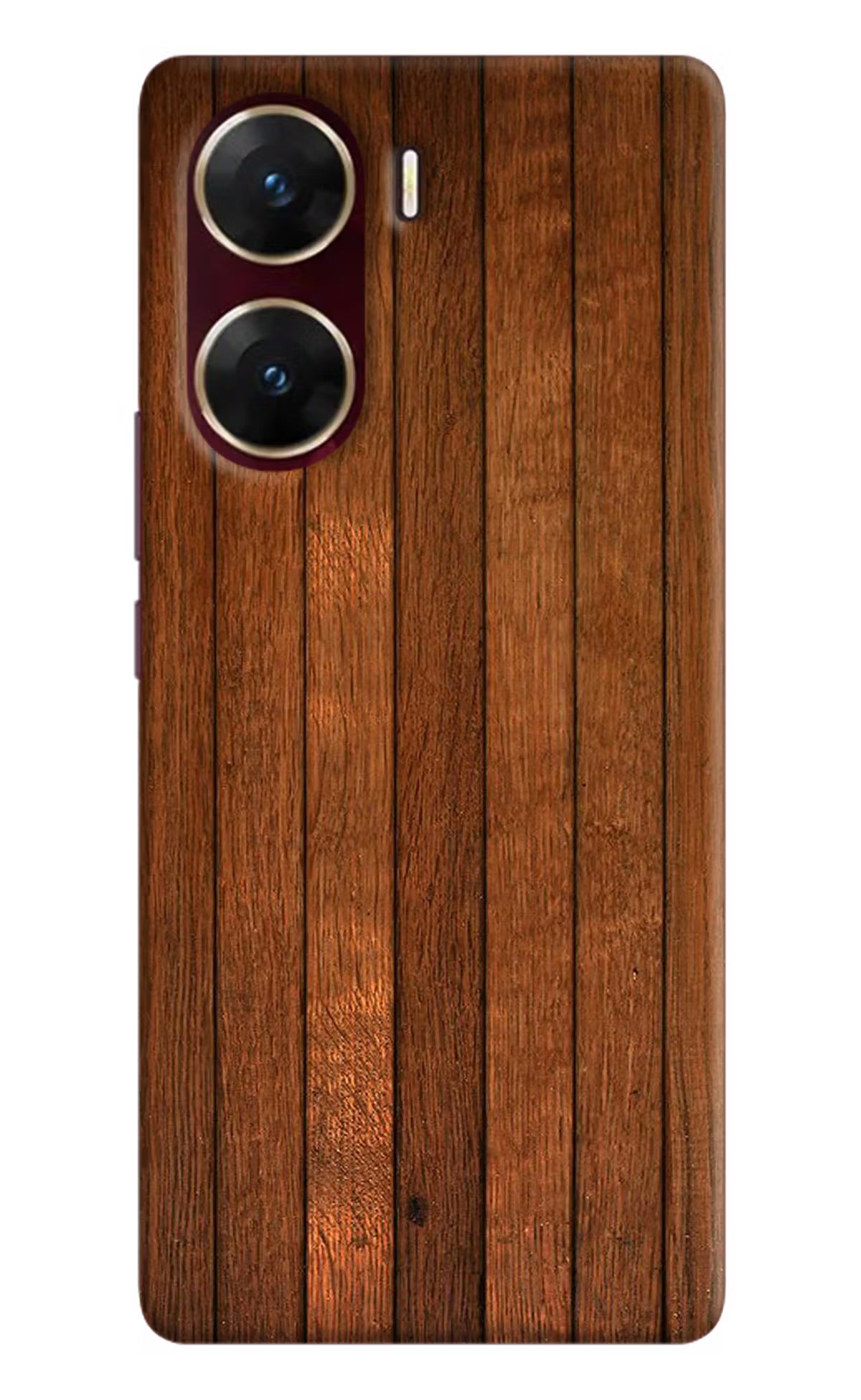 Wooden Artwork Bands Vivo V29E Hard Case Back Cover by Casekaro