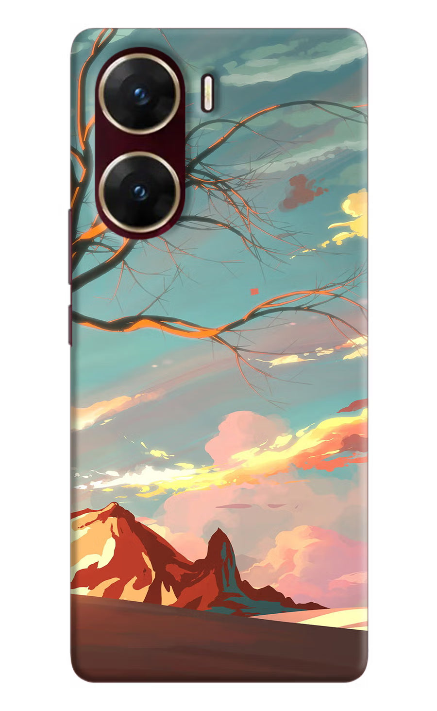 Scenery Vivo V29E Back Cover, Hard case