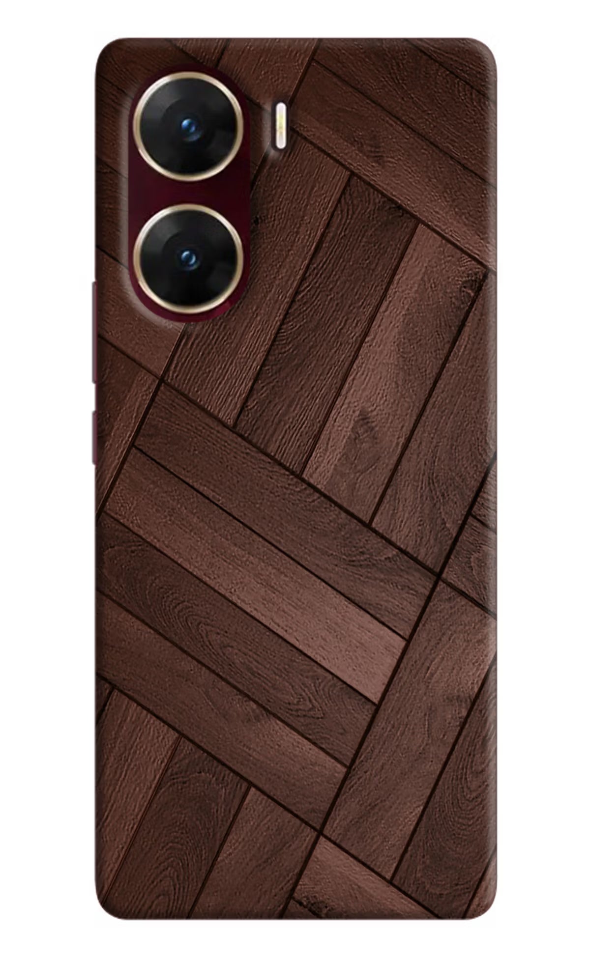 Wooden Texture Design Vivo V29E Hard Case Back Cover by Casekaro