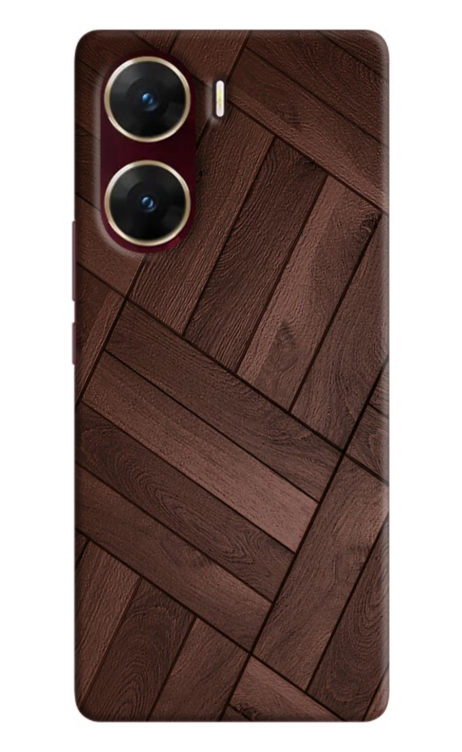 Wooden Texture Design Vivo V29E Back Cover, Hard case