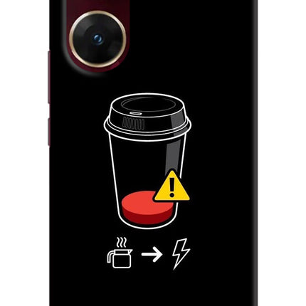 Coffee Vivo V29E Hard Case Back Cover by Casekaro