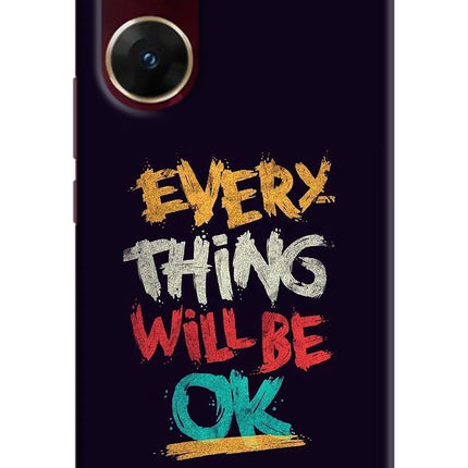Everything Will Be Ok Vivo V29E Hard Case Back Cover by Casekaro