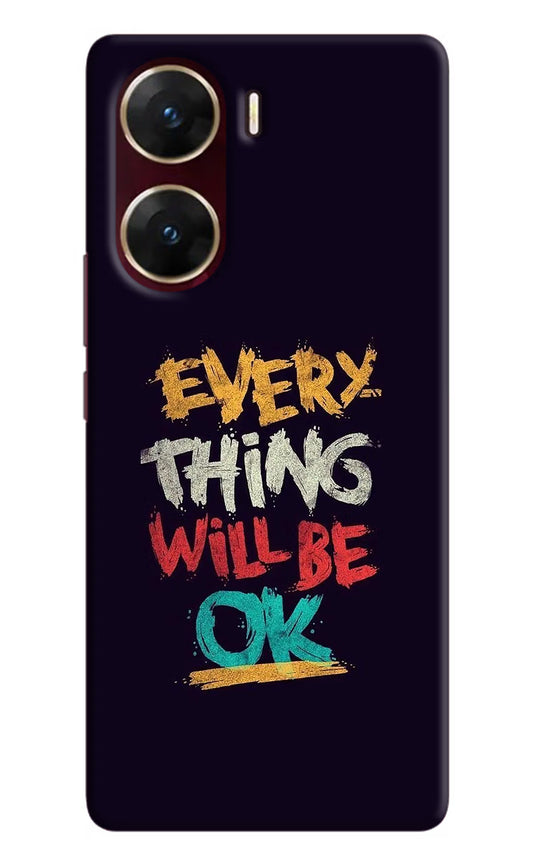 Everything Will Be Ok Vivo V29E Hard Case Back Cover by Casekaro
