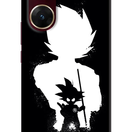 Goku Shadow Vivo V29E Hard Case Back Cover by Casekaro