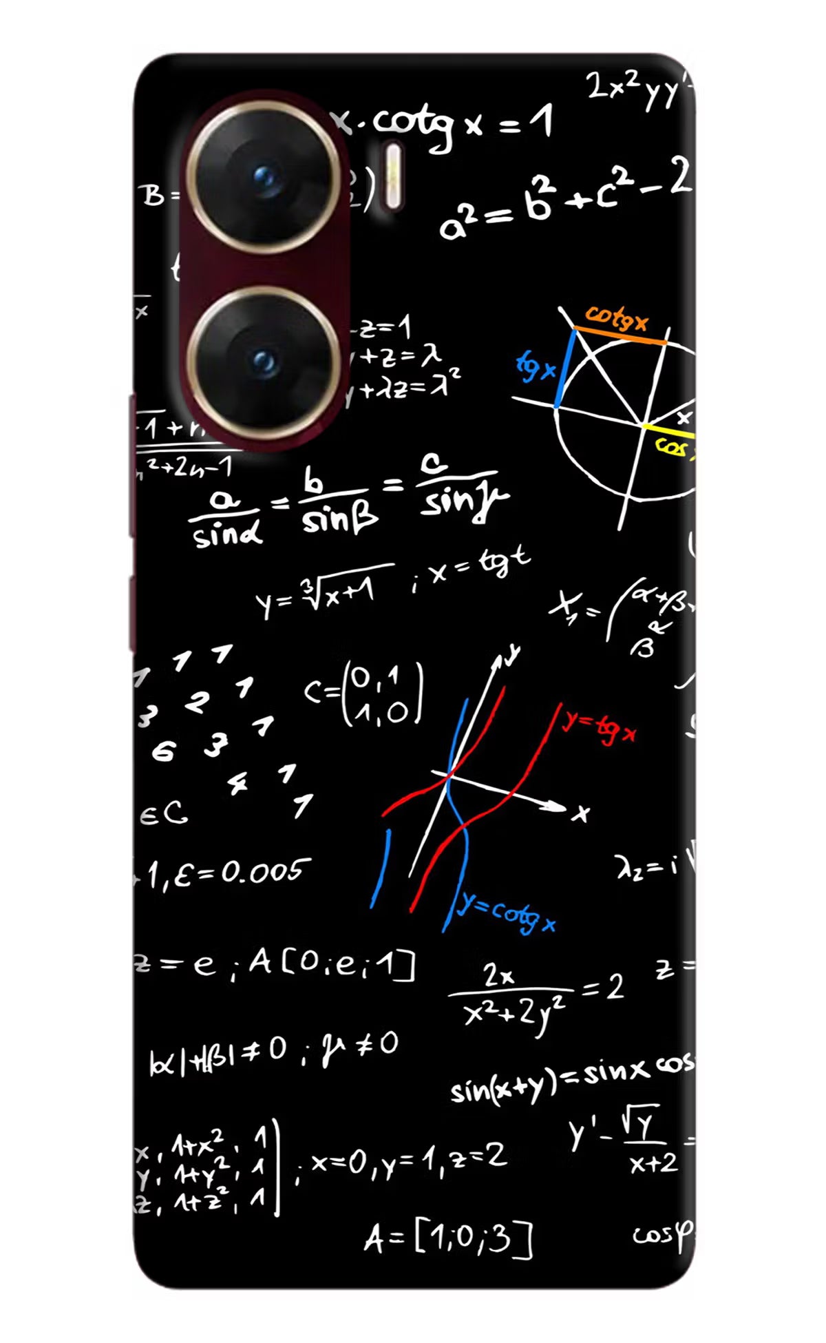 Mathematics Formula Vivo V29E Hard Case Back Cover by Casekaro