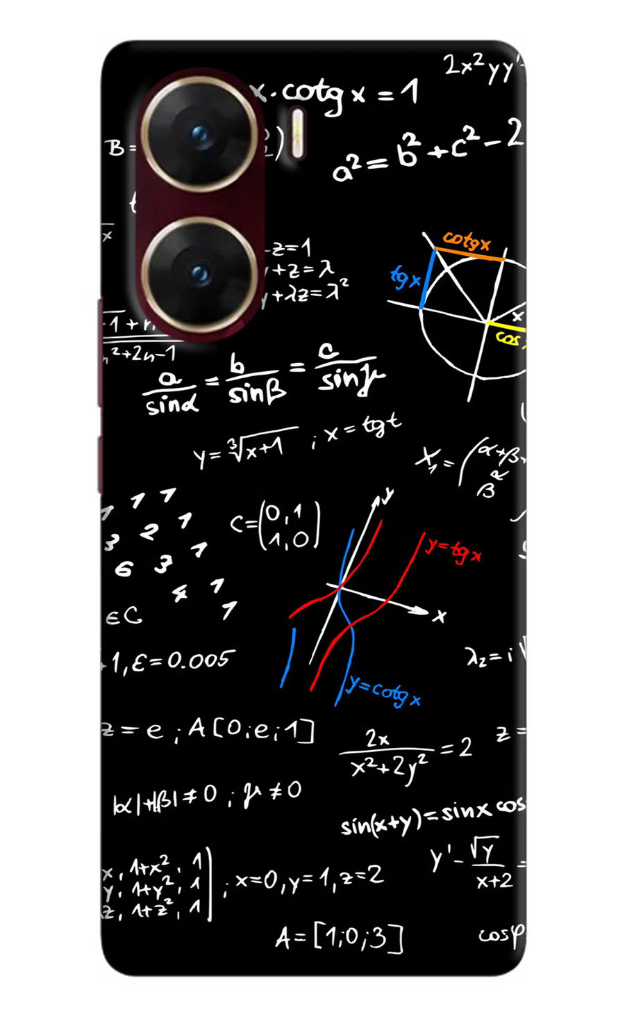 Mathematics Formula Vivo V29E Back Cover, Hard case