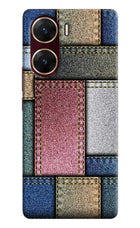 Multicolor Jeans Vivo V29E Hard Case Back Cover by Casekaro