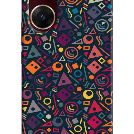 Geometric Abstract Vivo V29E Hard Case Back Cover by Casekaro