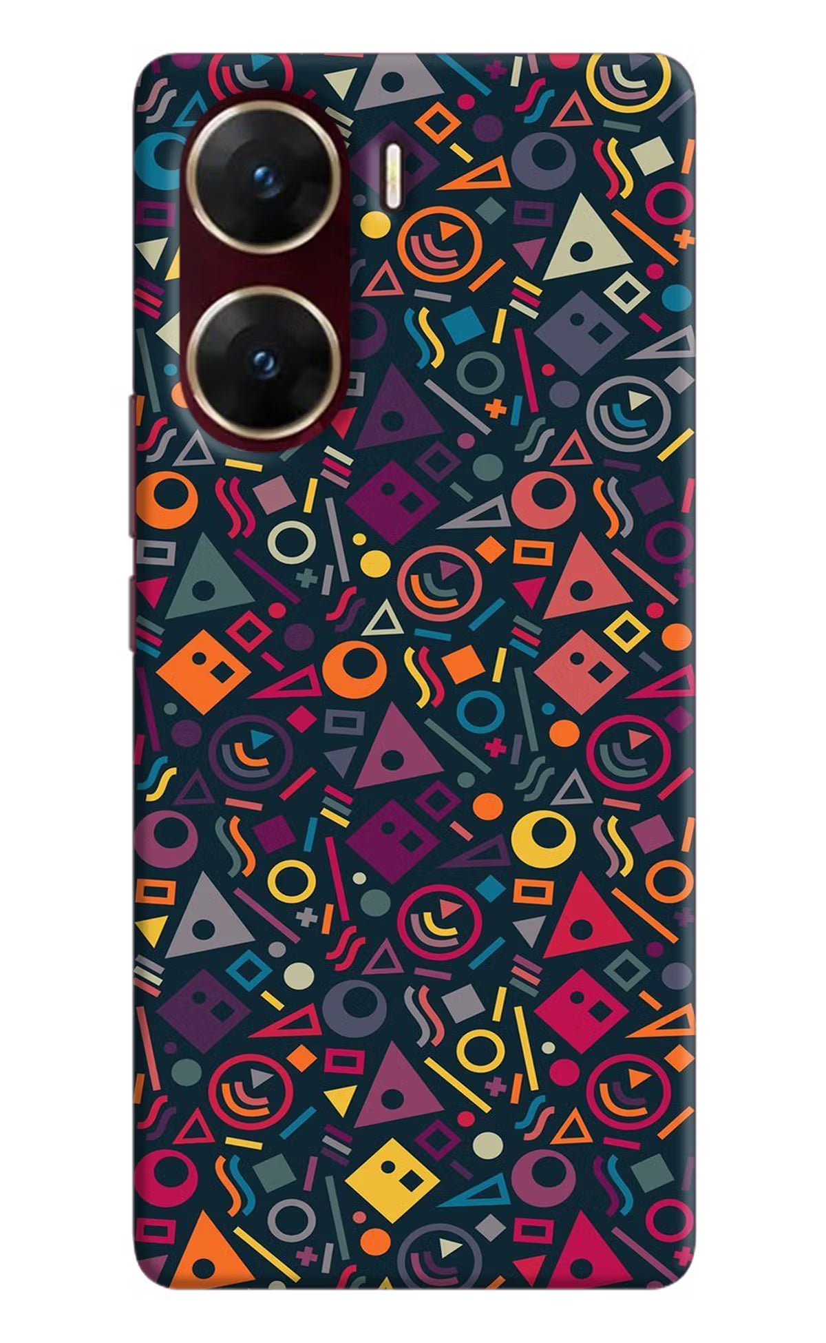 Geometric Abstract Vivo V29E Hard Case Back Cover by Casekaro