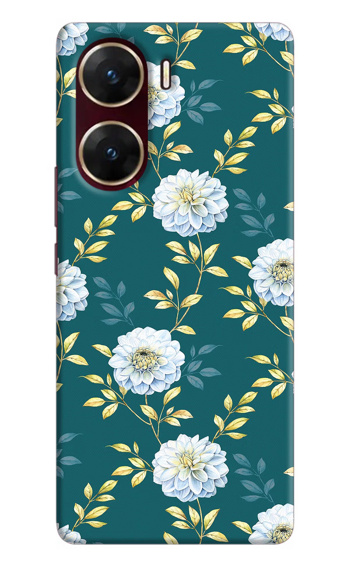 Flowers Vivo V29E Hard Case Back Cover by Casekaro
