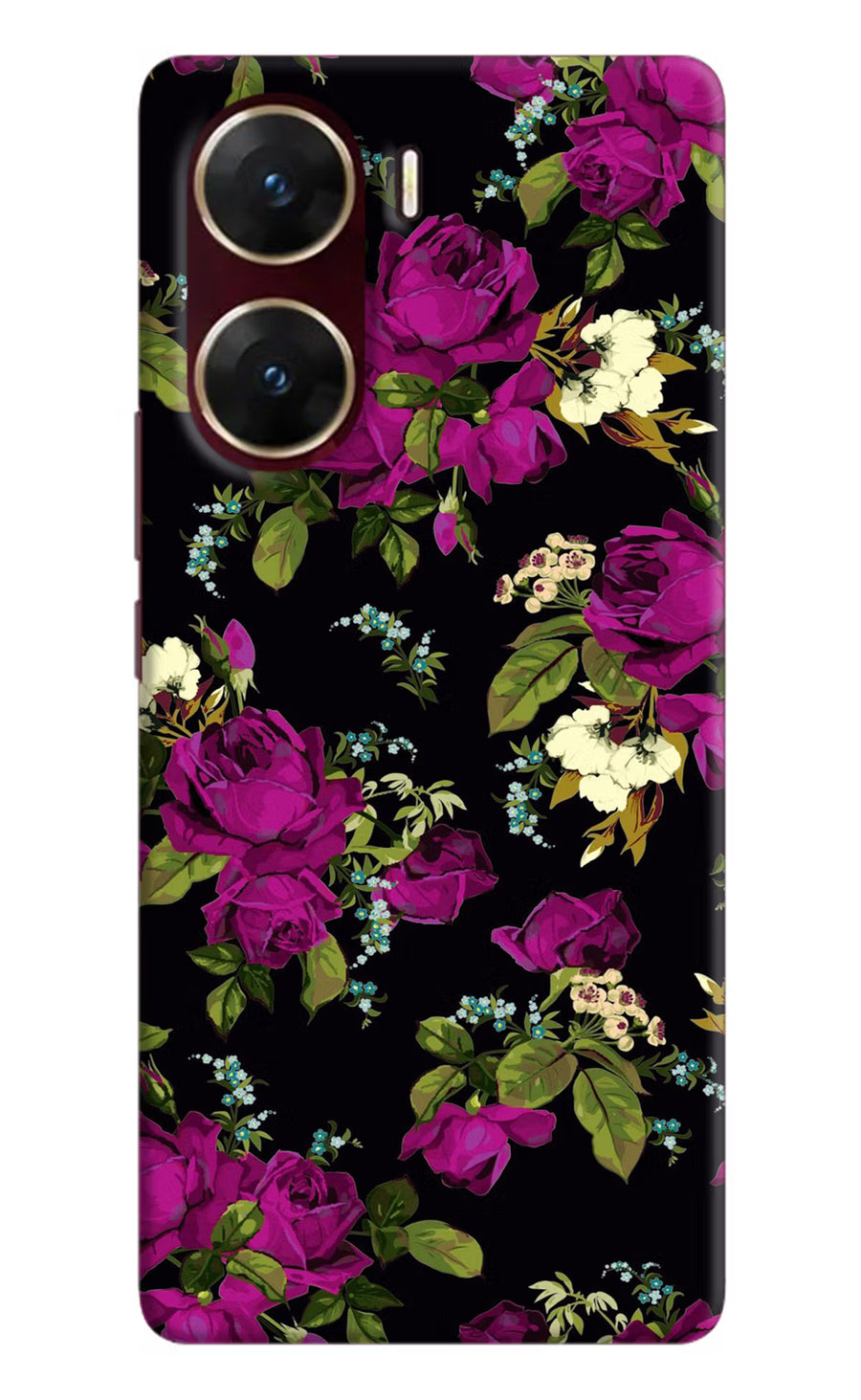 Flowers Vivo V29E Back Cover, Hard case