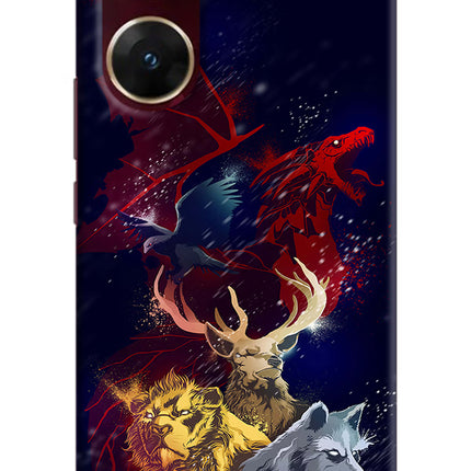 Game Of Thrones Vivo V29E Hard Case Back Cover by Casekaro