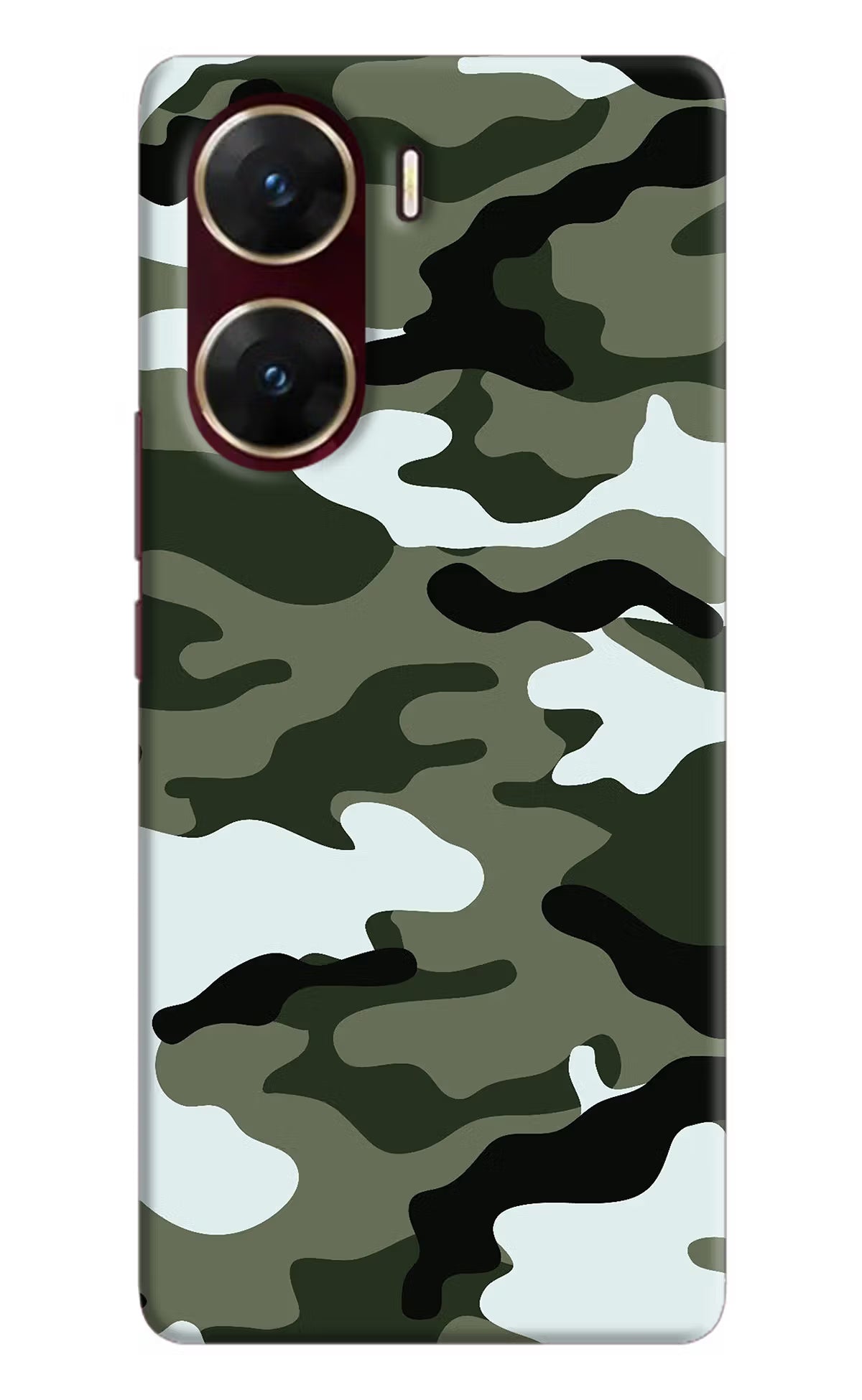 Camouflage Vivo V29E Hard Case Back Cover by Casekaro