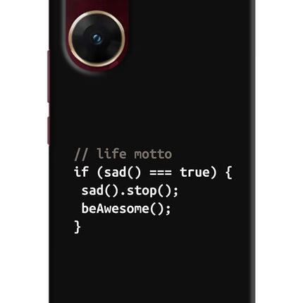 Life Motto Code Vivo V29E Hard Case Back Cover by Casekaro