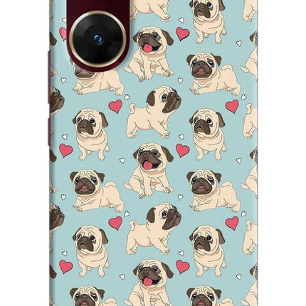 Pug Dog Vivo V29E Hard Case Back Cover by Casekaro
