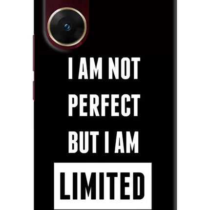 I Am Not Perfect But I Am Limited Edition Vivo V29E Hard Case Back Cover by Casekaro