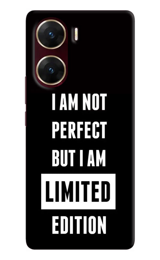 I Am Not Perfect But I Am Limited Edition Vivo V29E Hard Case Back Cover by Casekaro